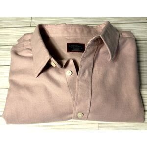 UNTUCKit Shirt Mens XLarge Pink Wrinkle Free Button Front LongSleeve 100% Cotton